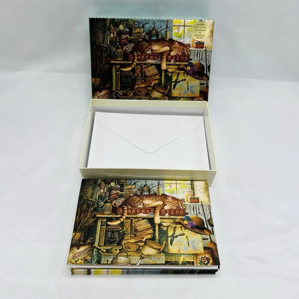 Charles Wysocki Remington the Horticulturist Note Cards Envelopes Whimsy Garden